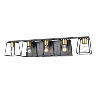 Cape Breton Five Light Vanity in Multiple Finishes And Ebony (214|DVP29055MF+EB)