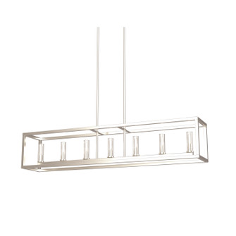 Sambre Seven Light Linear Pendant in Multiple Finishes And Buffed Nickel With Clear Glass (214|DVP28104MF+BN-CL)