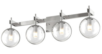 Courcelette Four Light Vanity in Chrome With Clear Glass (214|DVP27044CH-CL)