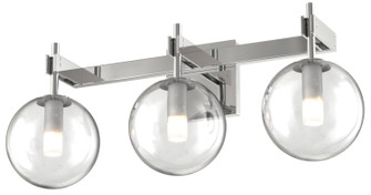 Courcelette Three Light Vanity in Chrome With Clear Glass (214|DVP27043CH-CL)