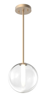 Courcelette One Light Pendant in Venetian Brass With Clear Glass (214|DVP27010VBR-CL)