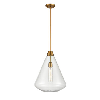 St. Julian One Light Pendant in Brass With Clear Glass (214|DVP25805BR-CL)