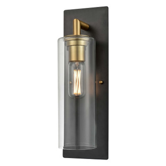 Barker One Light Wall Sconce in Brass And Graphite With Clear Glass (214|DVP24772BR+GR-CL)