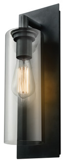 Barker Outdoor One Light Outdoor Wall Sconce in Black With Clear Glass (214|DVP24772BK-CL)