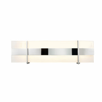 Tides Cct LED Vanity in Chrome With Silk Screened White Glass (214|DVP15793CH-SSW)