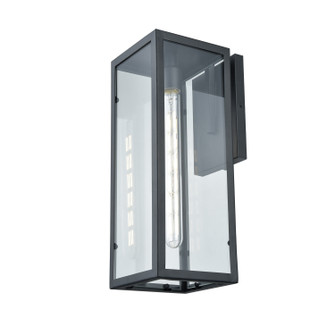 Baker Street Outdoor One Light Outdoor Wall Sconce in Black With Clear Glass (214|DVP15672BK-CL)