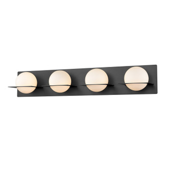 Io Four Light Vanity in Ebony With Half Opal Glass (214|DVP0944EB-OP)