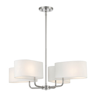 Midtown Four Light Chandelier in Polished Nickel (43|D253M-4CH-PN)