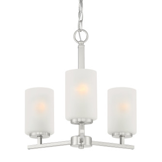 Carmine Three Light Chandelier in Brushed Nickel (43|D239M-3CH-BN)