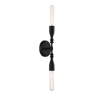 Louise Two Light Wall Sconce in Matte Black (43|D231M-WS-MB)