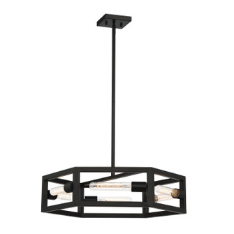 Urban Oasis Six Light Chandelier in Matte Black (43|D224M-6CH-MB)