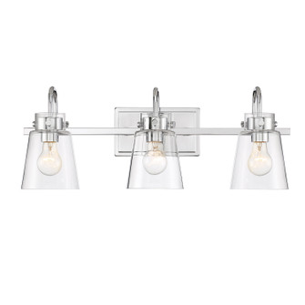 Inwood Three Light Bath Bar Vanity in Chrome (43|D214M-3B-CH)