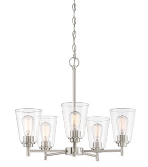 Westin Five Light Chandelier in Satin Platinum (43|95785-SP)