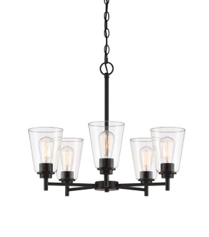 Westin Five Light Chandelier in Matte Black (43|95785-MB)