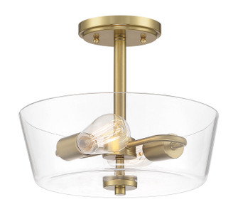 Westin Two Light Semi-Flush Mount in Brushed Gold (43|95711-BG)