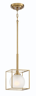 Cowen One Light Mini Pendant in Brushed Gold (43|94530-BG)