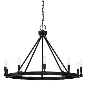 Fiora Ten Light Chandelier in Black (43|92589-BK)