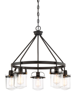 Jaxon Five Light Chandelier in Oil Rubbed Bronze (43|90685-ORB)