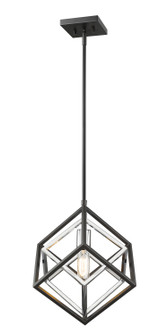 Euclid One Light Pendant in Chrome + Matte Black (224|457MP-CH-MB)