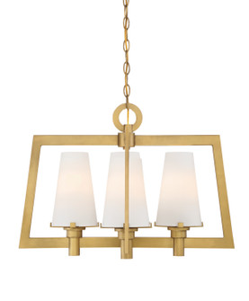 Hyde Park Four Light Chandelier in Vintage Gold (43|87984-VTG)