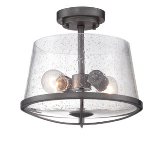 Darby Two Light Semi-Flush Mount in Weathered Iron (43|87011-WI)