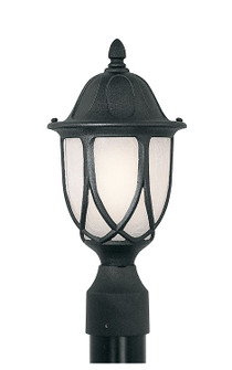 Capella One Light Post Lantern in Black (43|2866-BK)