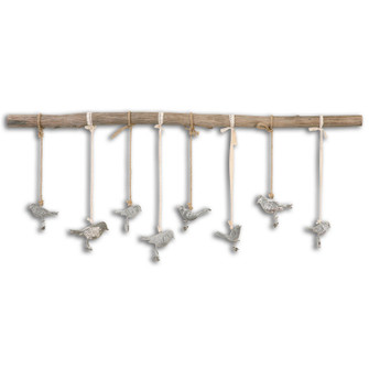 Birds On A Branch Wall Art in Dark Bronze w/Light Ivory Glaze (52|13885)