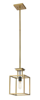 Quadra One Light Pendant in Olde Brass + Bronze (224|456MP-OBR-BRZ)