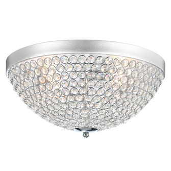 Globe Four Light Flush Mount in Chrome (401|QS8357C16C)