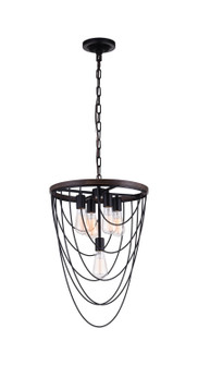 Gala Five Light Chandelier in Black (401|9962P17-5-101)