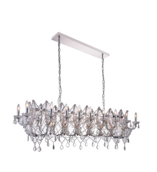 Aleka 24 Light Chandelier in Chrome (401|9910P58-24-601)