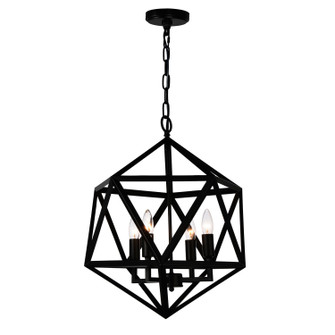 Amazon Four Light Pendant in Black (401|9641P20-4-101)