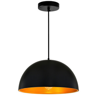 Modest One Light Pendant in Black (401|9629P16-1-101)
