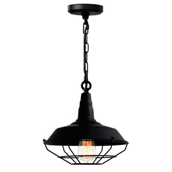 Morgan One Light Mini Pendant in Black (401|9611P14-1-101)