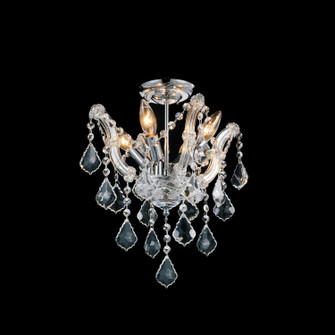 Payton Four Light Flush Mount in Chrome (401|8418C14C-4(Clear))