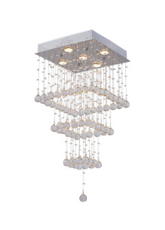 Square Five Light Flush Mount in Chrome (401|6601C16C-S)