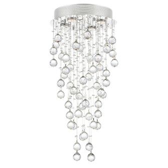 Rain Drop Four Light Flush Mount in Chrome (401|6601C14C)
