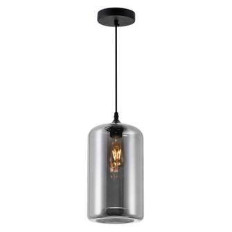 Glass One Light Mini Pendant in Black (401|5553P7-Smoke)