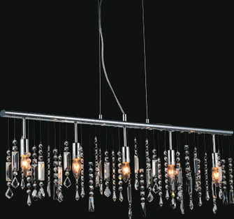 Janine Five Light Chandelier in Chrome (401|5549P38C)