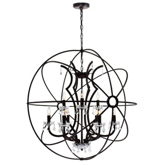 Campechia 12 Light Chandelier in Brown (401|5465P42DB-12)