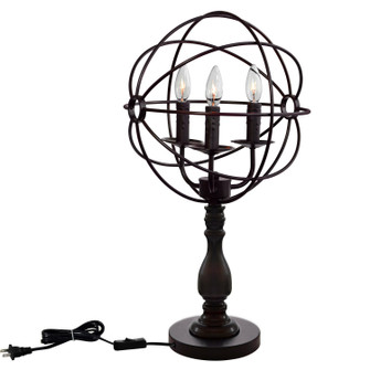 Arza Three Light Table Lamp in Brown (401|5464T14DB-3)