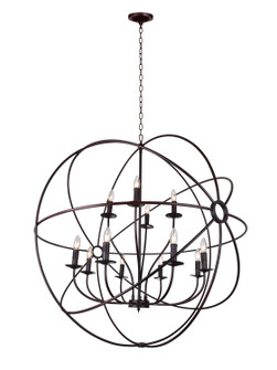 Arza 12 Light Chandelier in Brown (401|5464P40DB-12)