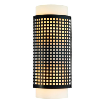 Checkered Two Light Wall Sconce in Black (401|5209W6B)