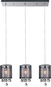 Radiant Three Light Pendant in Chrome (401|5062P24C-3 (Smoke + B))