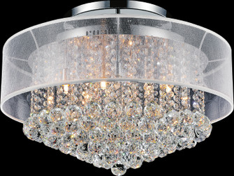 Radiant 12 Light Flush Mount in Chrome (401|5062C24C (Clear + W))