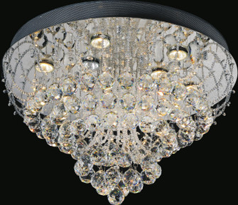 Fountain Nine Light Flush Mount in Chrome (401|5050C24C)
