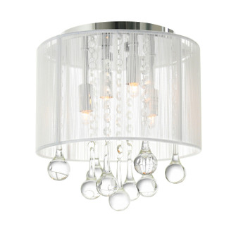 Water Drop Four Light Flush Mount in Chrome (401|5006C10C-R (W))