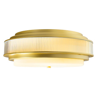 Valdivia Five Light Flush Mount in Satin Gold (401|1567C22-5-602)