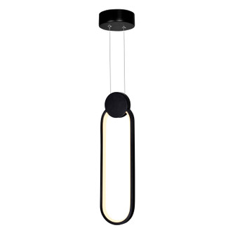 Pulley LED Mini Pendant in Black (401|1297P4-1-101)