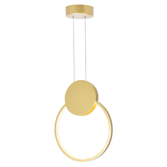 Pulley LED Mini Pendant in Satin Gold (401|1297P12-1-602)